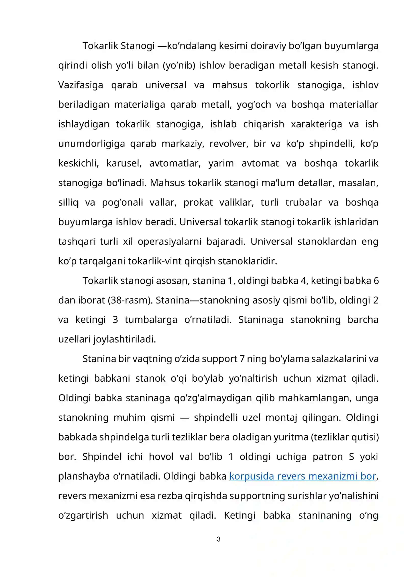 KESKICHLAR QO’LLANILISHI, TIPLARI, LOYIHALASH VA TAYYORLASHNI ALOHIDA HUSUSIYATLARI 2
