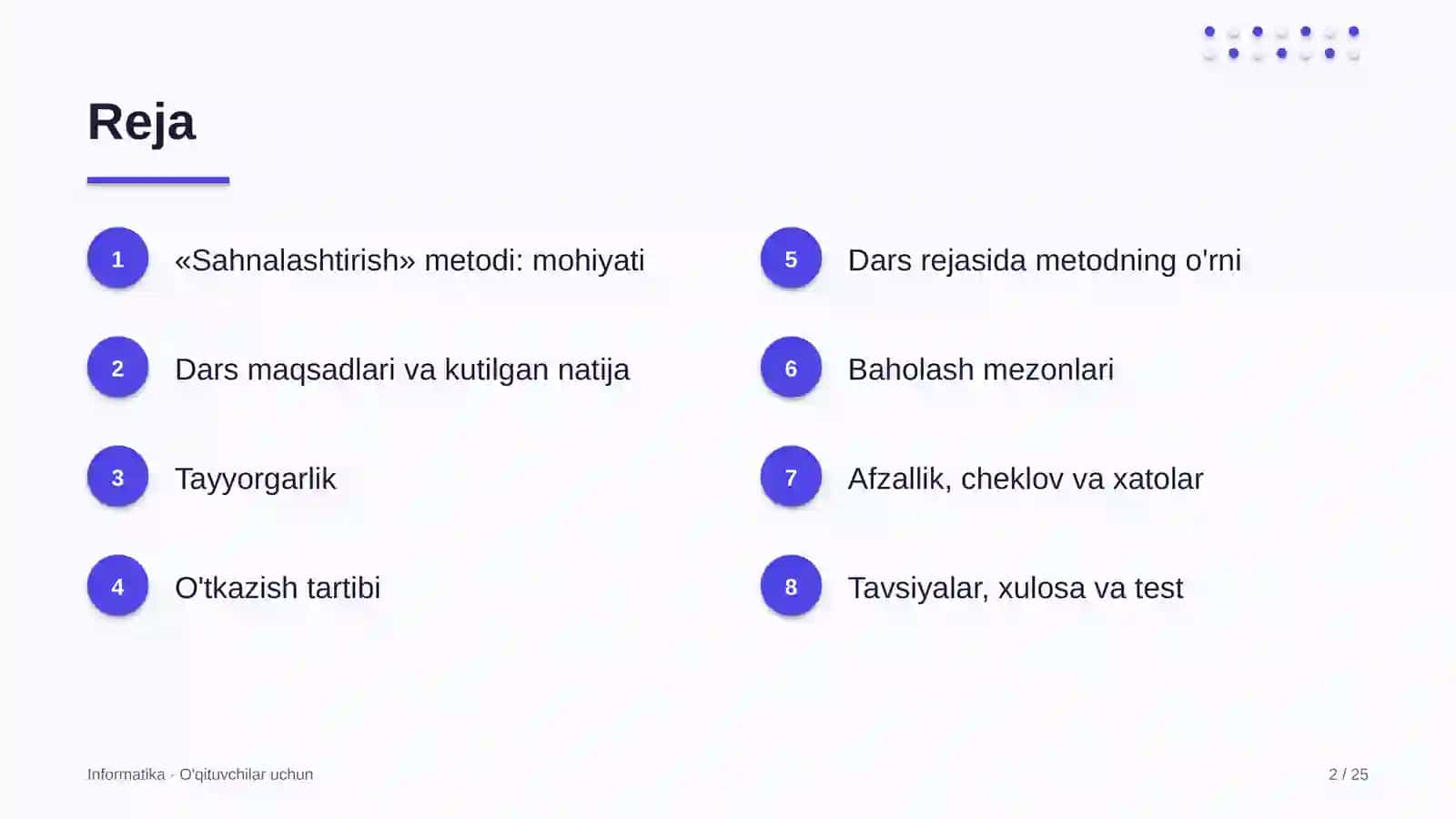 informatika darslarida sahnalashtirish metodidan foydalanish 1607 2