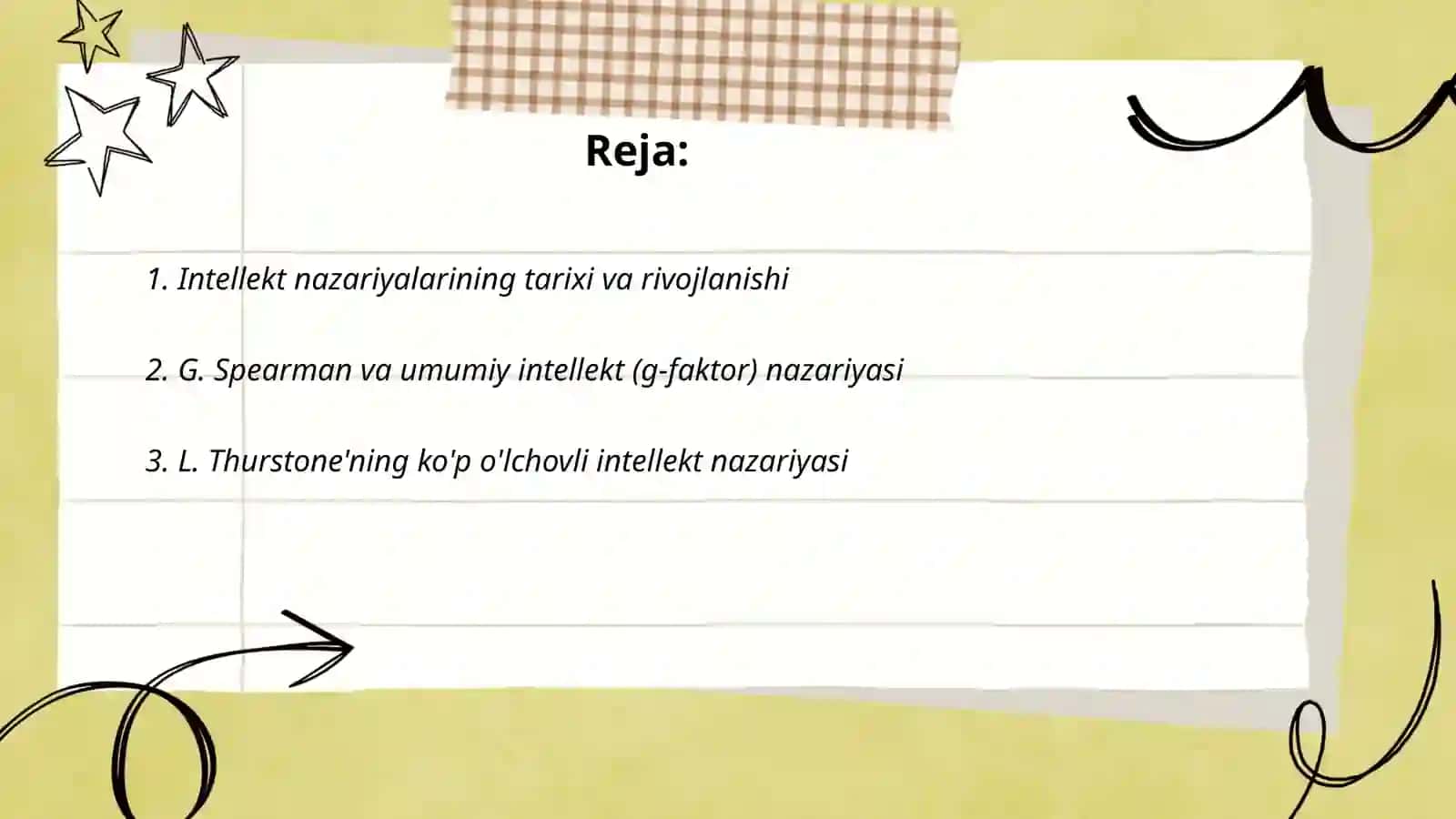 Intellekt va kreativlik nazariyalari 2