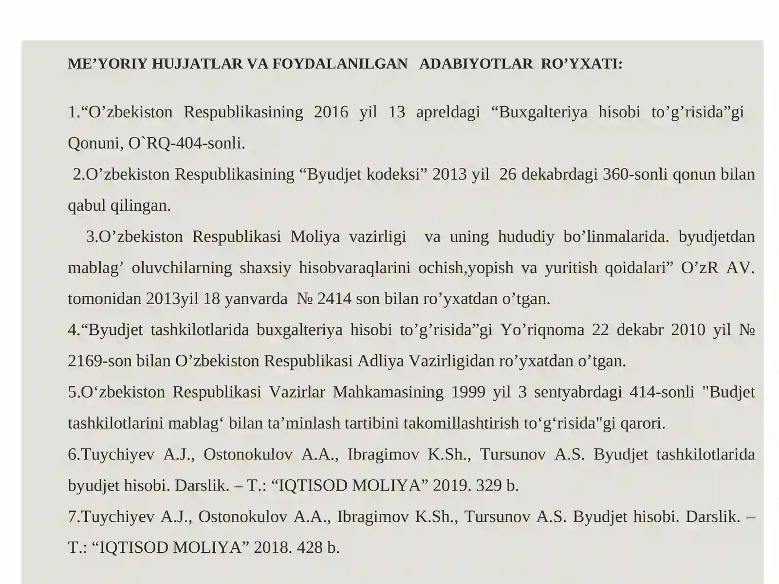 BYUDJETLASHTIRISH VAZIFASI VA TURLARI 2