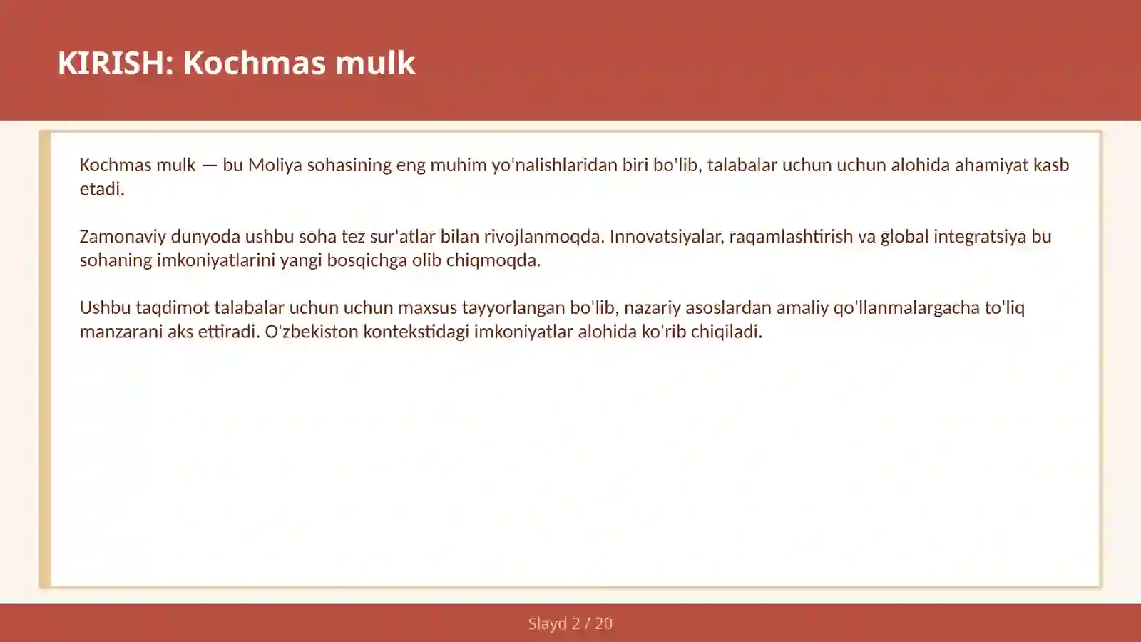Kochmas mulk 2
