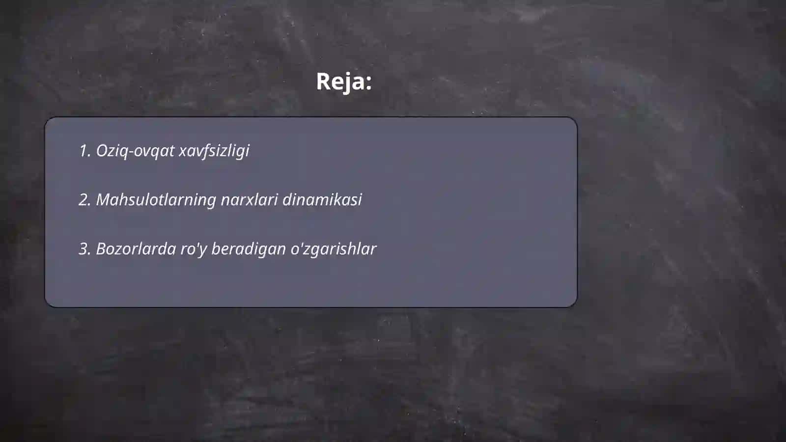 Oziq ovqat bozori 2