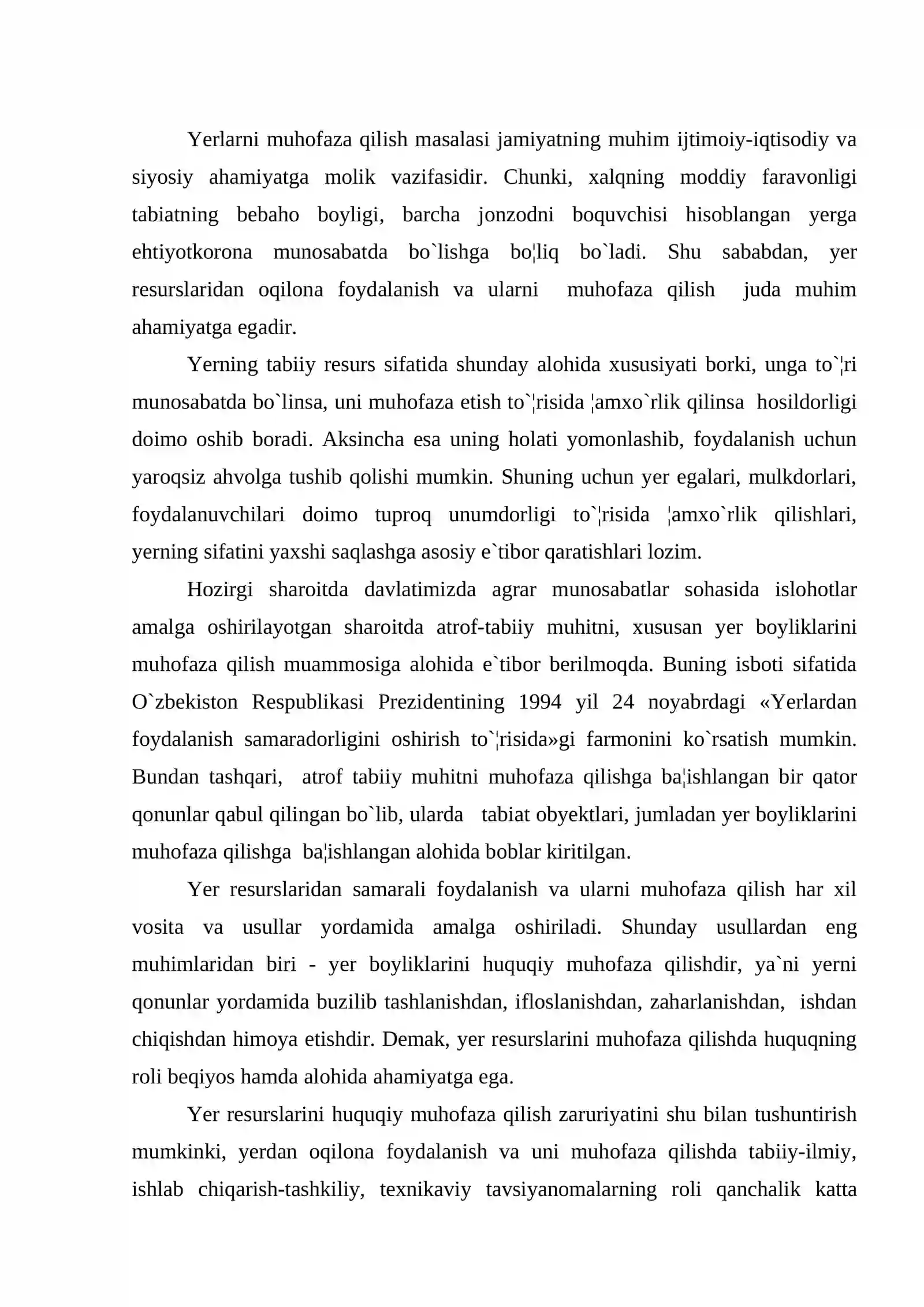 Yerni huquqiy muhofaza qilish 2