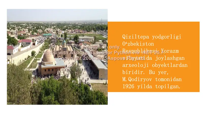 Qiziltepa yodgorligi 2