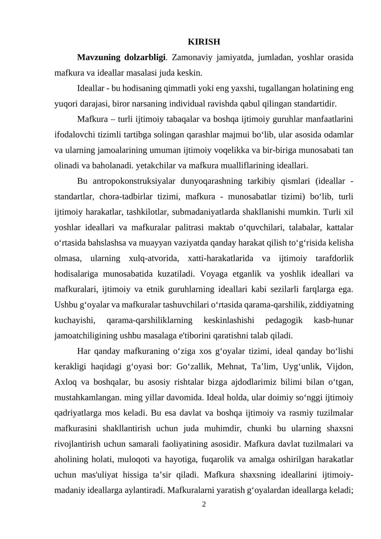 Dunyo geomafraviy manzarasini yoshlar dunyoqarashiga ta'sirini tadqiq etishning nazariy-metodologik asoslari 2