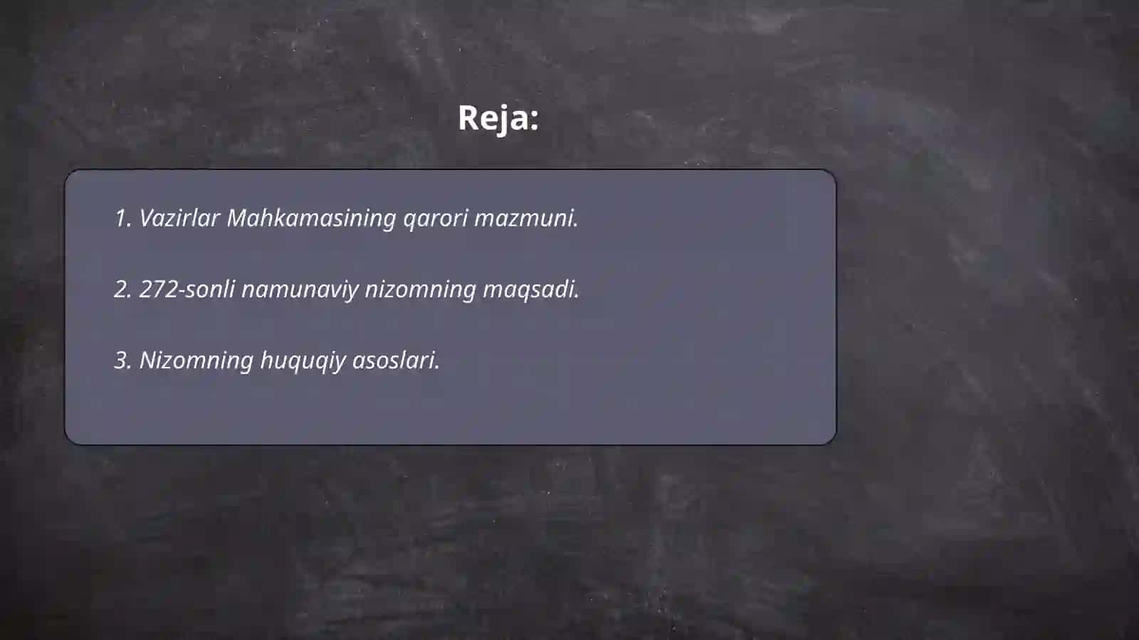272-sonli namunaviy nizomning ahamiyati 2