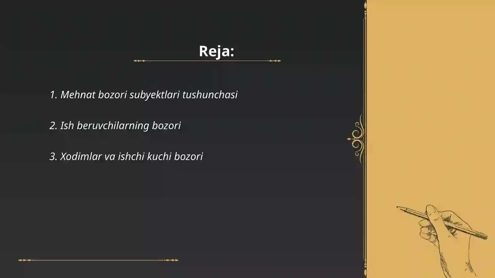 Mehnat bozori subyektlari tushunchasi 2