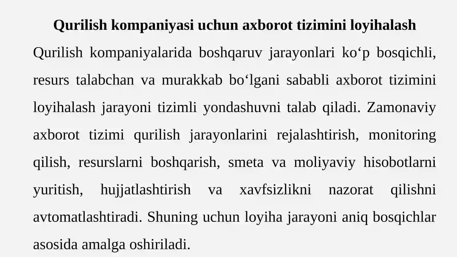 Axborot tizimi 2