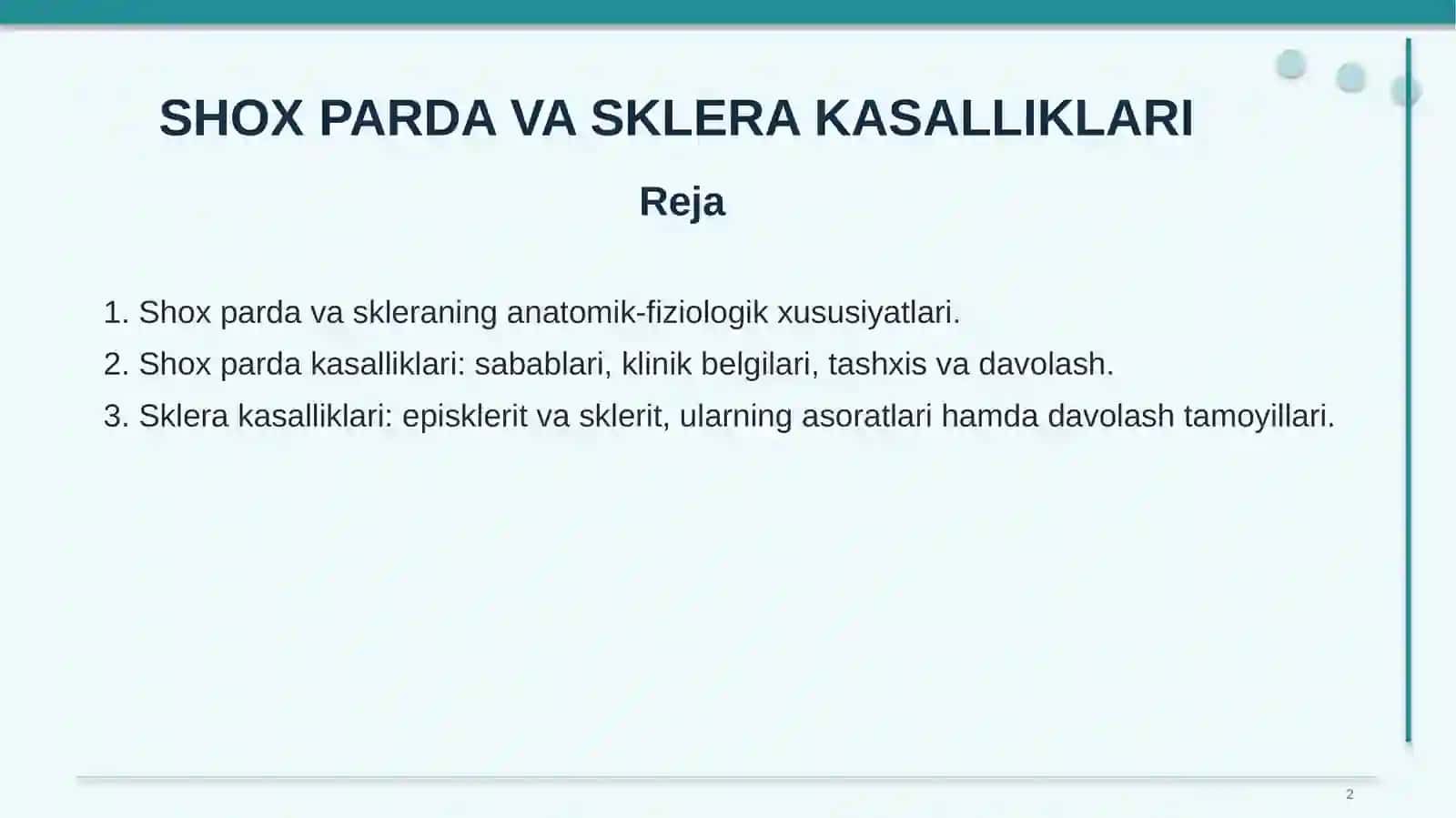 Ko‘z anatomiyasi 2