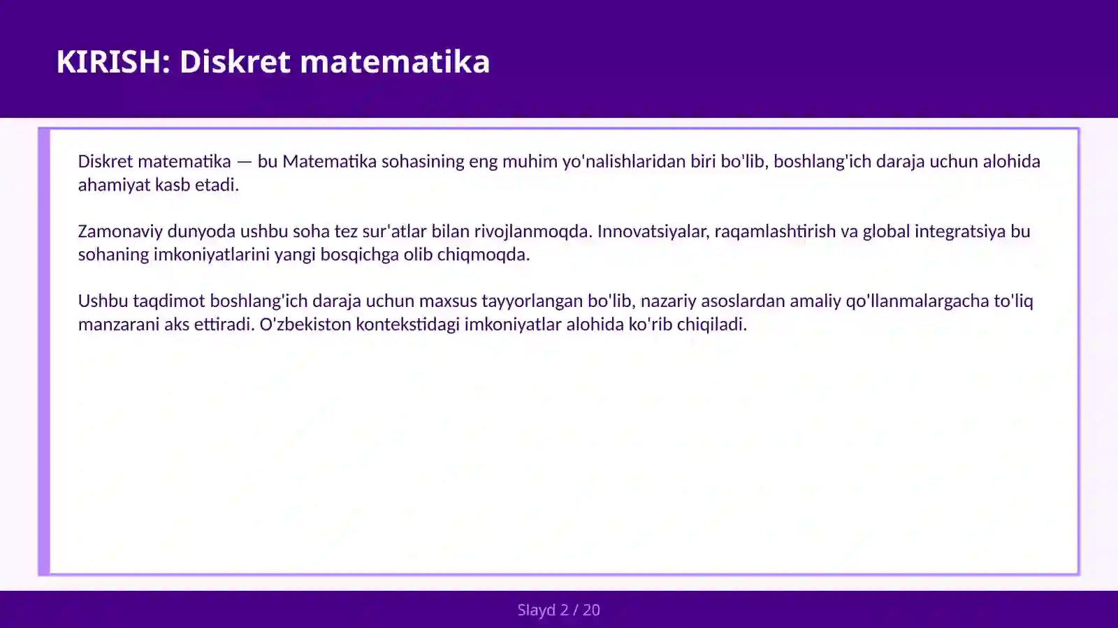 Diskret Matematika 2