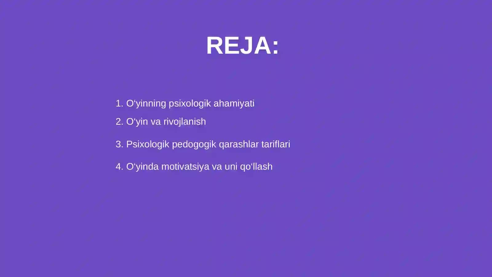 O‘yin faoliyatiga oid psixologik pedogogik qarashlar 2