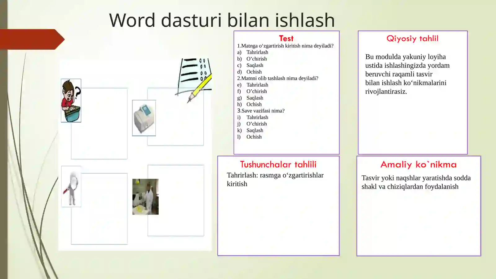 Word dasturibilanishlash 2