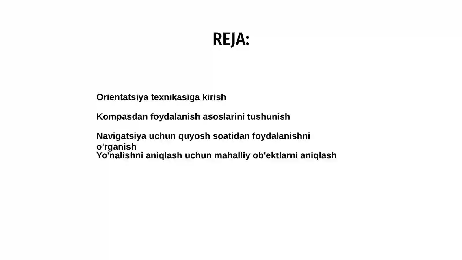 Orientatsiya texnikasi 2