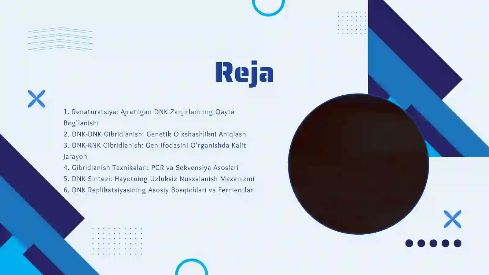 Nuklein kislotalarning denaturatsiyasi va renaturatsiyasi. DNK-DNK, DNK-RNK gibridlanishi. DNK sintezi jarayoni 2