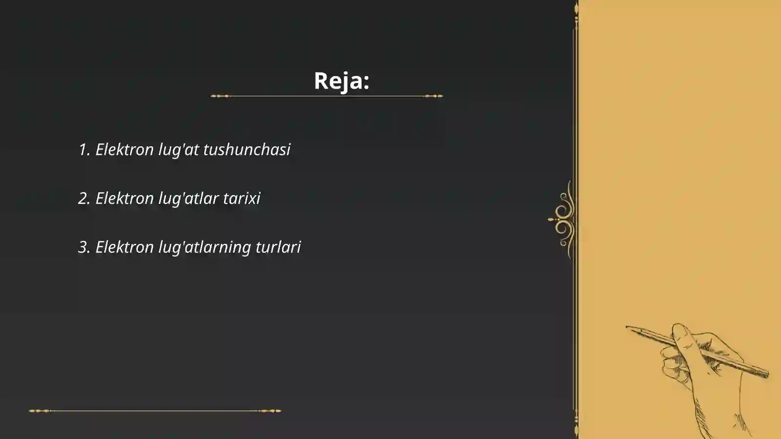 Elektron lugʻatlar yaratish 2