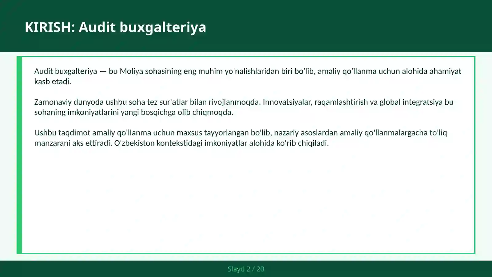 Audit Buxgalteriya 2