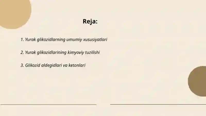Yurak glikozidlarning kimyoviy tuzilishi va ahamiyati 2