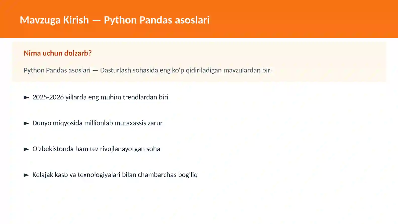 Python Pandas asoslari 2