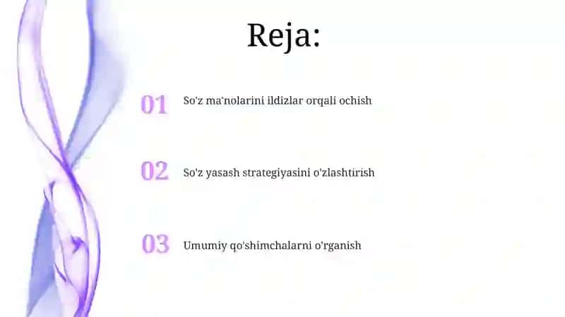 So’z o’zagi va affikslar 2