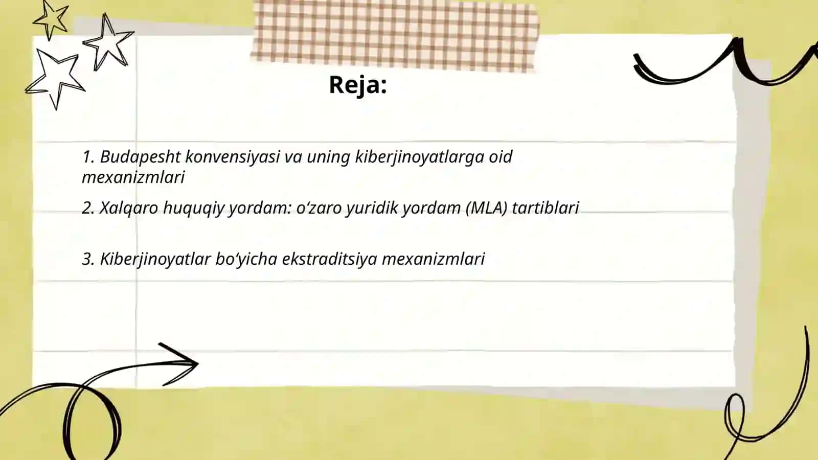 Kiberjinoyatlar bo'yicha xalqaro huquqiy yordam mexanizmlari 2