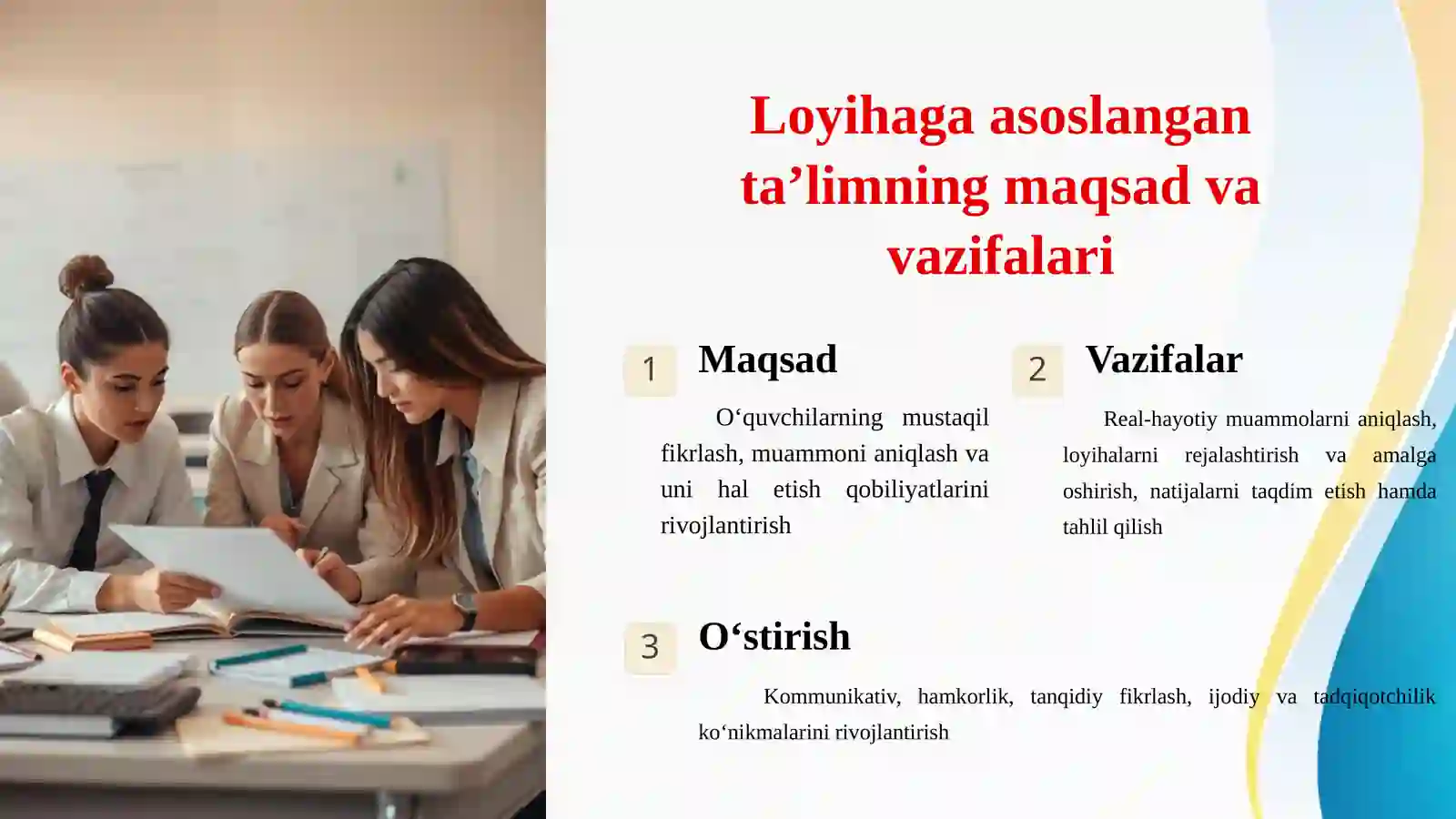 Boshlang‘ich ta’lim fanlarini o‘qitishda loyihaga asoslangan ta’limni tashkil etish 2