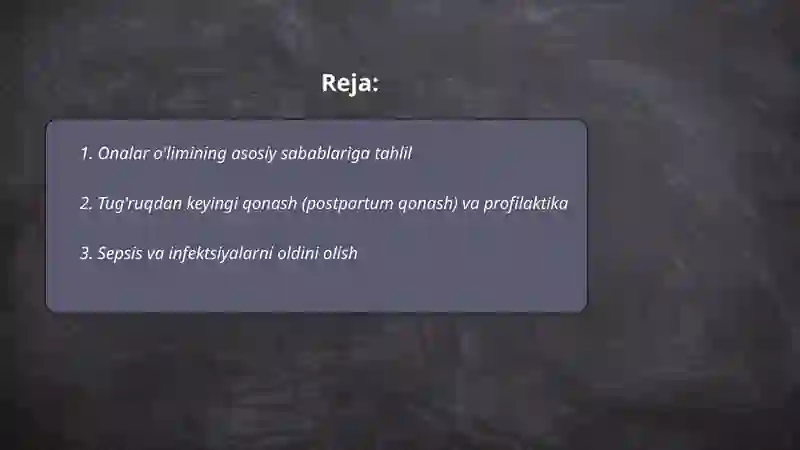 Onalar o'limi 2