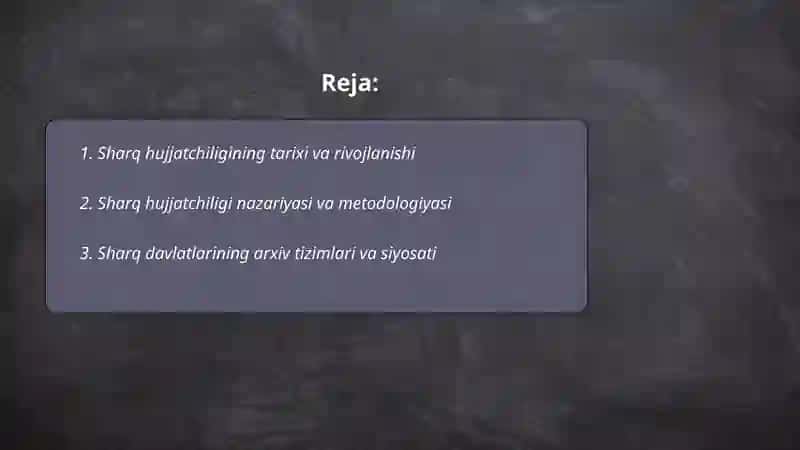 Sharq hujjatchiligi 2