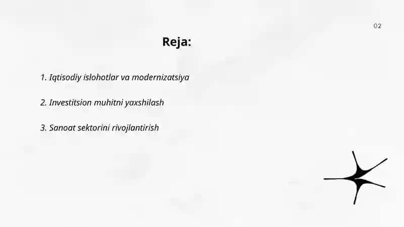 Iqtisodiy islohotlar va modernizatsiya 2