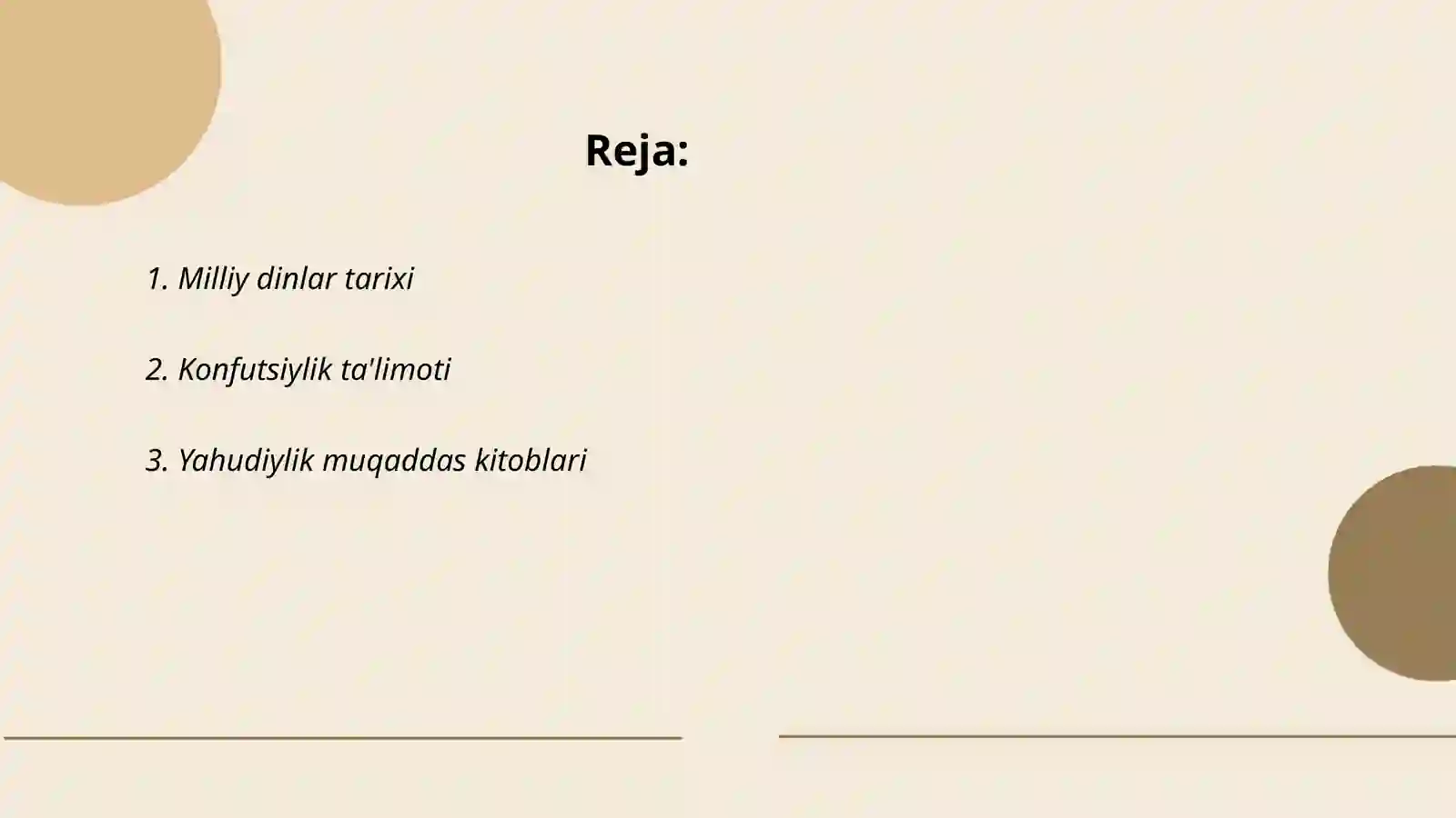 Milliy Dinlar Tarixi 2