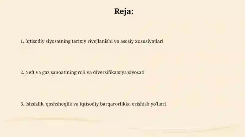 Arab davlatlaridagi iqtisosiy siyosat 2
