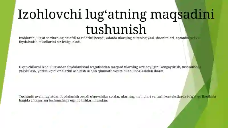 Izohlovchi lug'at 2