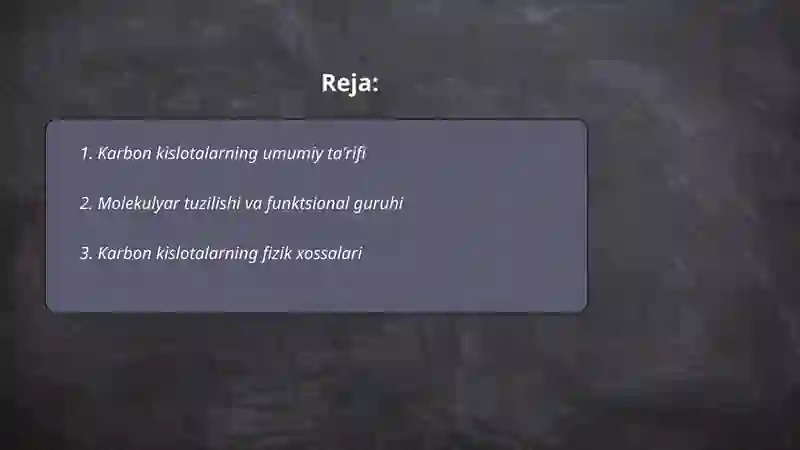Karbon kislotalar 2