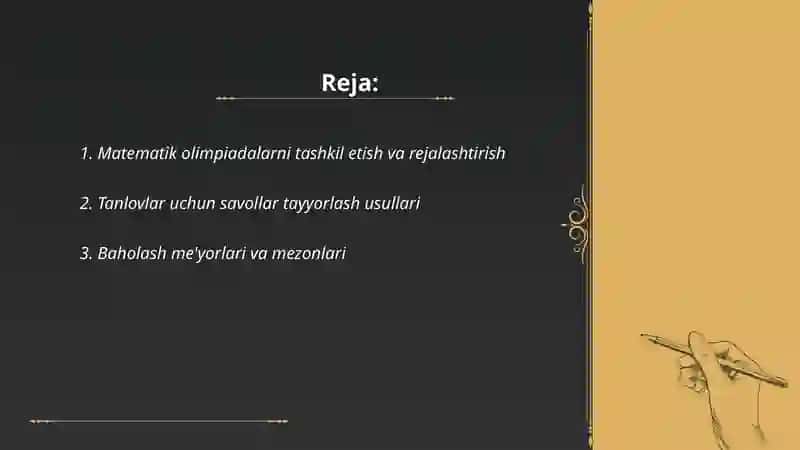 Matematik konkurslarni oʼtkazish metodikasi 2