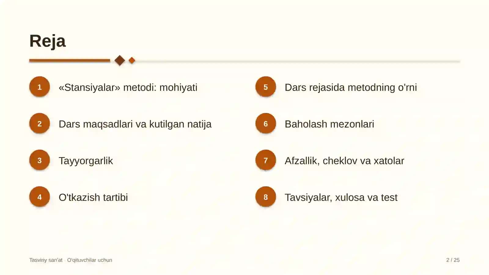 tasviriy san'at darslarida stansiyalar metodidan foydalanish 4282 2
