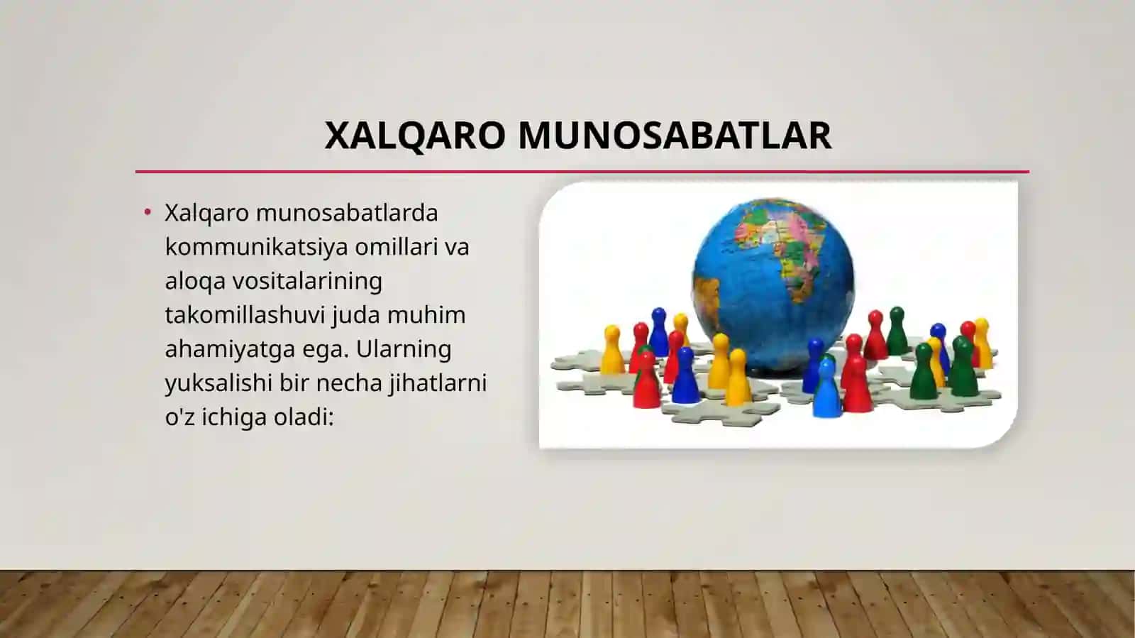Xalqaro munosabatlarda kamunkatsiya omillarining yuksalishi va aloqa vositalari takomillashuvi 2