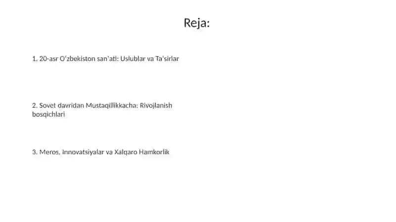 XX asrda òzbekistonda me'morchilik,tasviriy san'at miniatyura va amaliy san'at 2