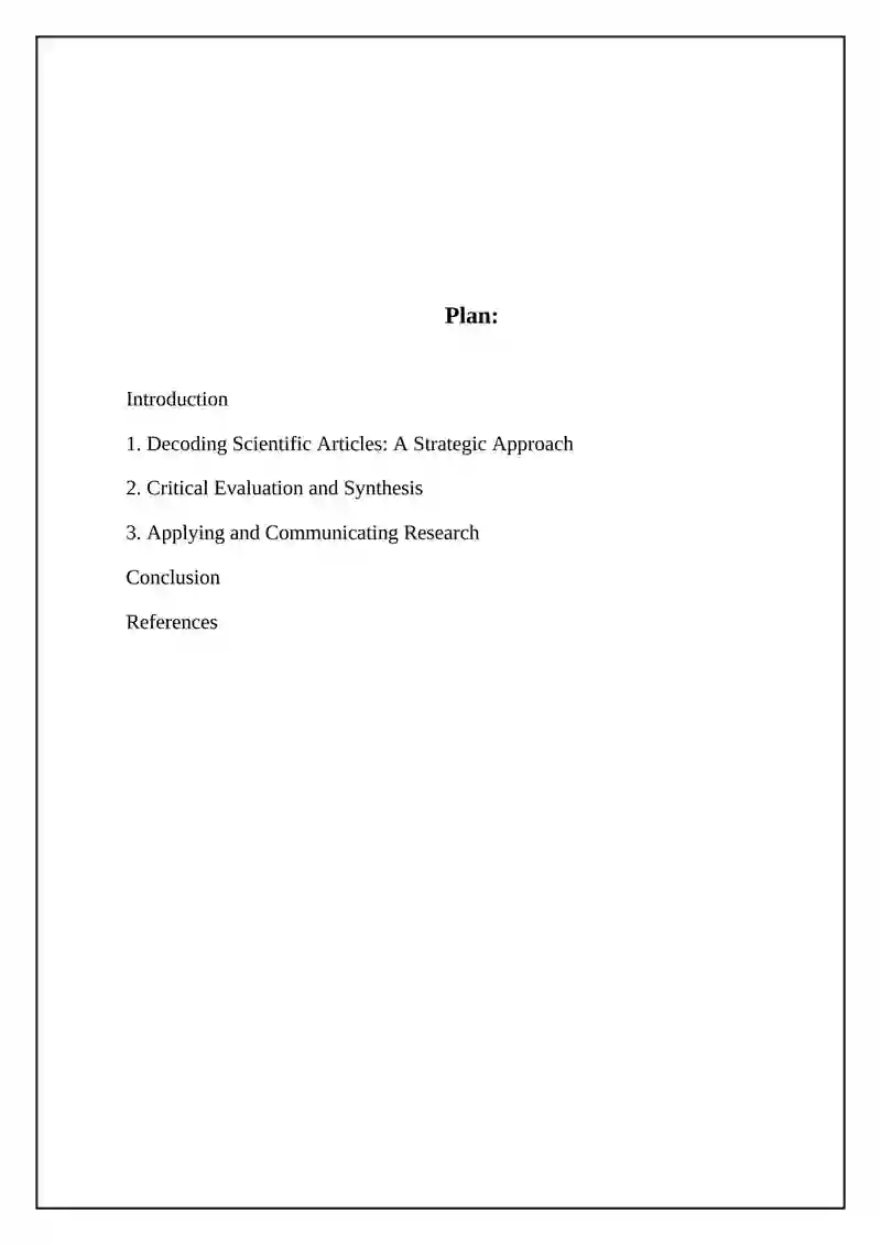 Decoding Scientific Articles: A Strategic Approach 2