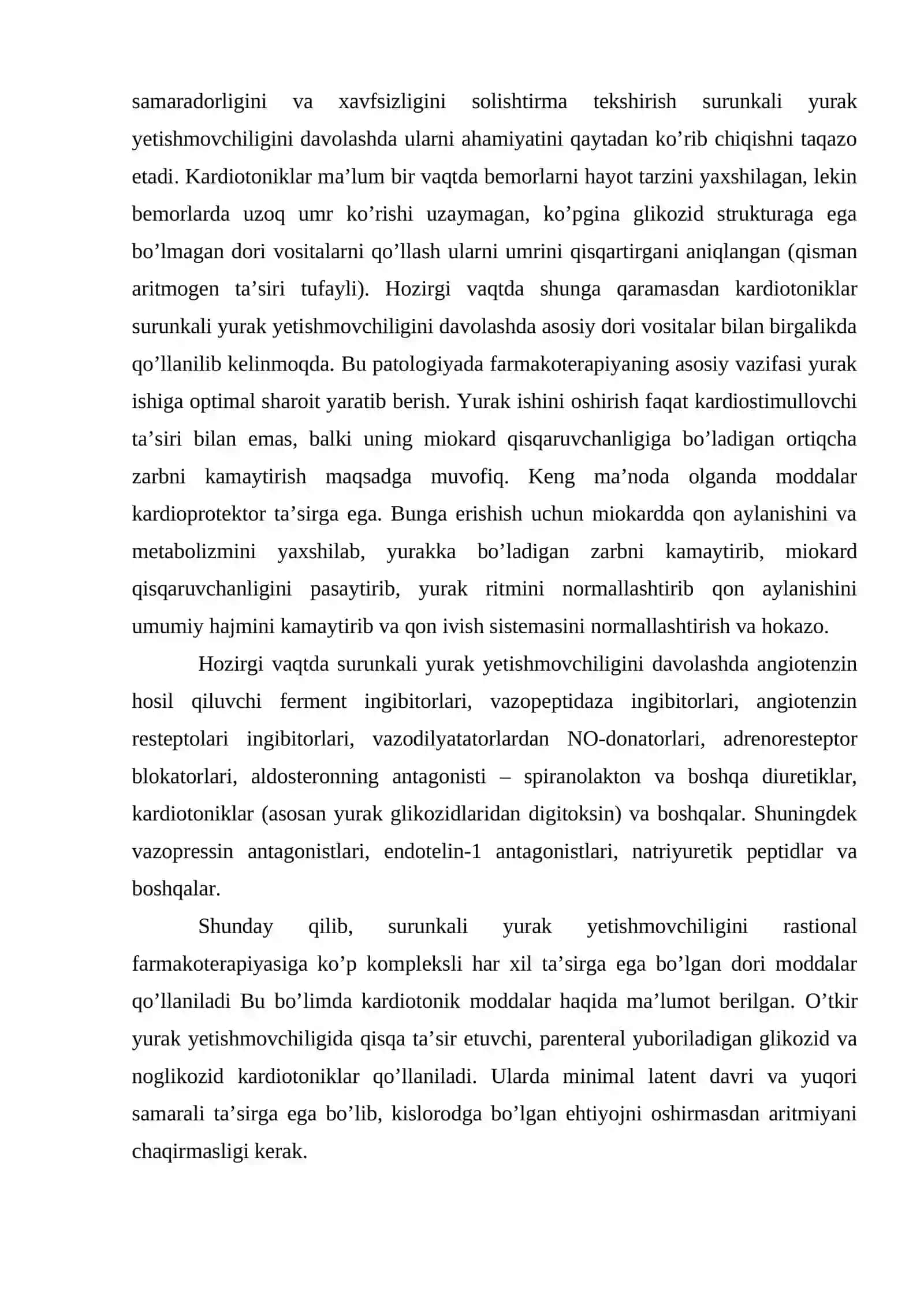YURAK QON-TOMIR SISTEMASIGA TA’SIR ETUVCHI DORI VOSITALARI 2