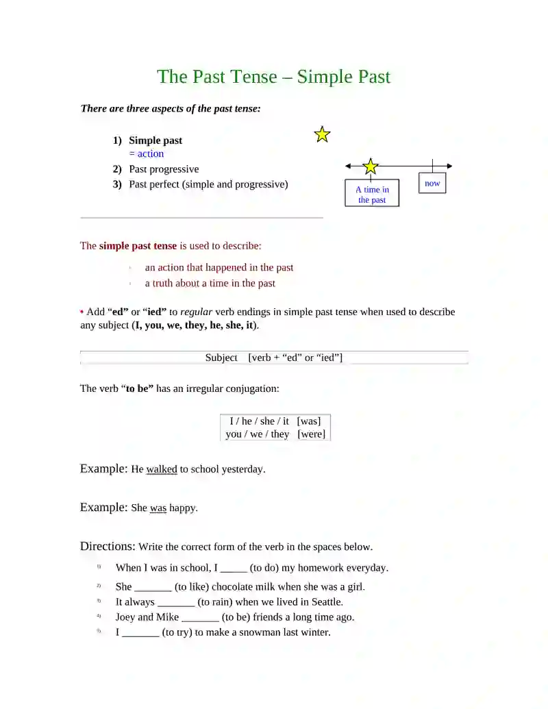 THEME:PAST SIMPLE TENSE 2
