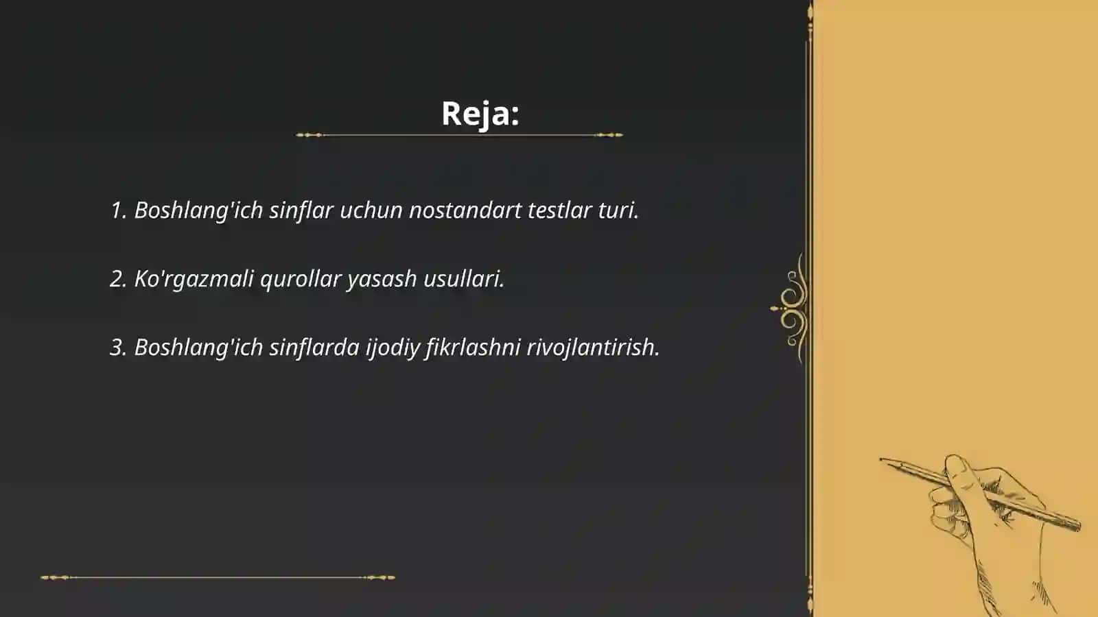 Boshlang'ich sinflarda nostandart testlar tuzish, ko'rgazmali qurollar yasash 2