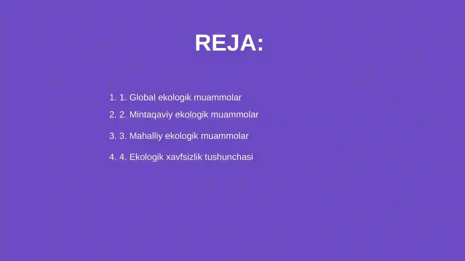 Ekologik muammolar 2