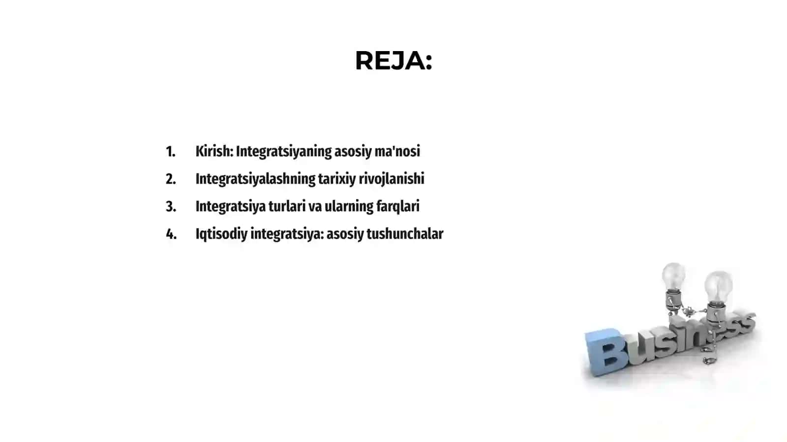 Integratsiyaning kechishi 2