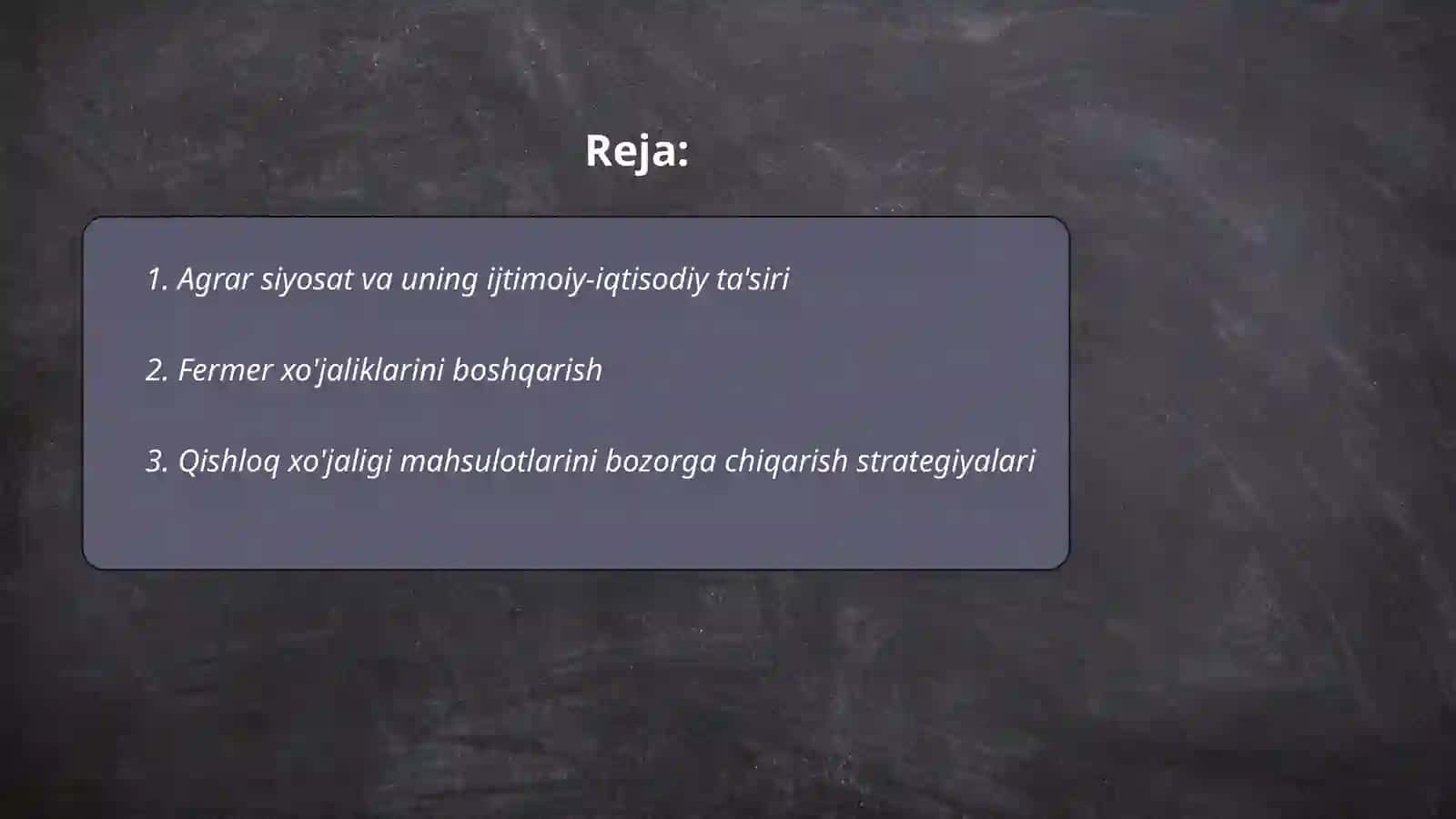 Agrar munosabatlar va agrar biznes 2