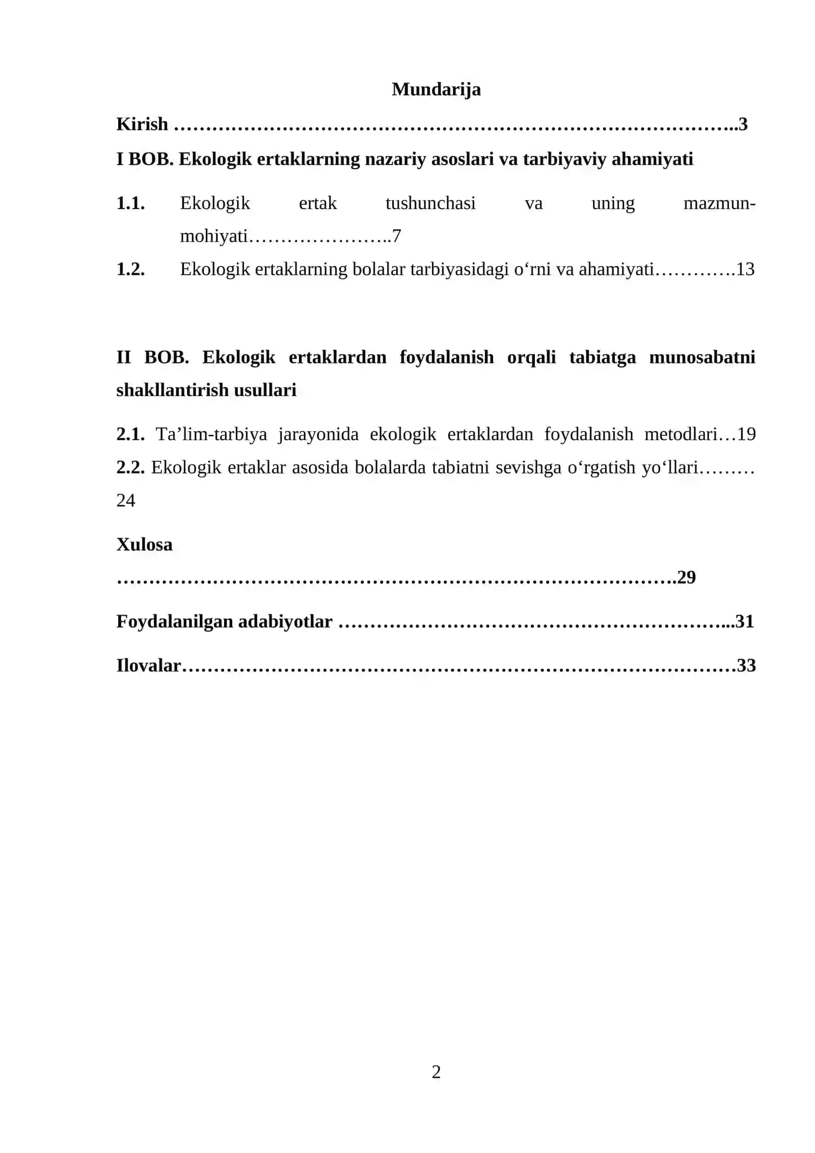 Ekologik ertaklarning bolalar tarbiyasidagi o‘rni va ahamiyati 2