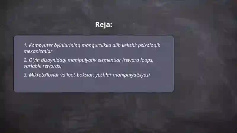 Kompyuter òyinlari-manqurtlik vositalari 2