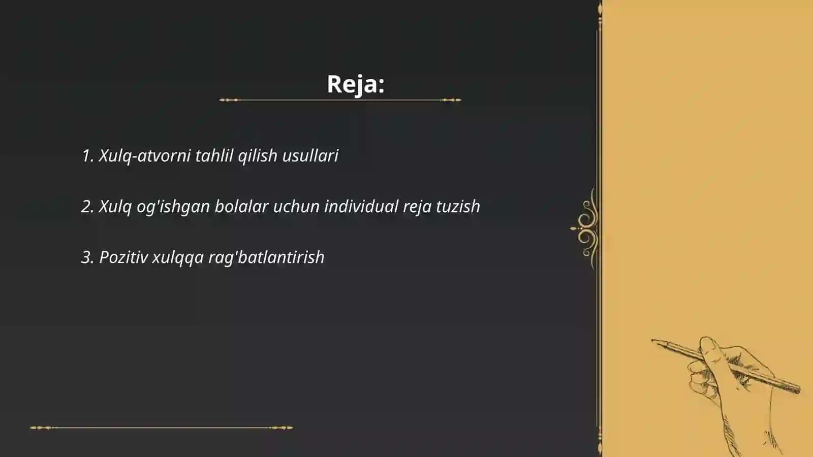 Ijtimoiylashtirishda xulq og'ishgan bolalar bilan ish olib borish metodlari 2