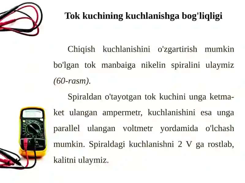 Zanjirning bir qismi uchun omqonun 2