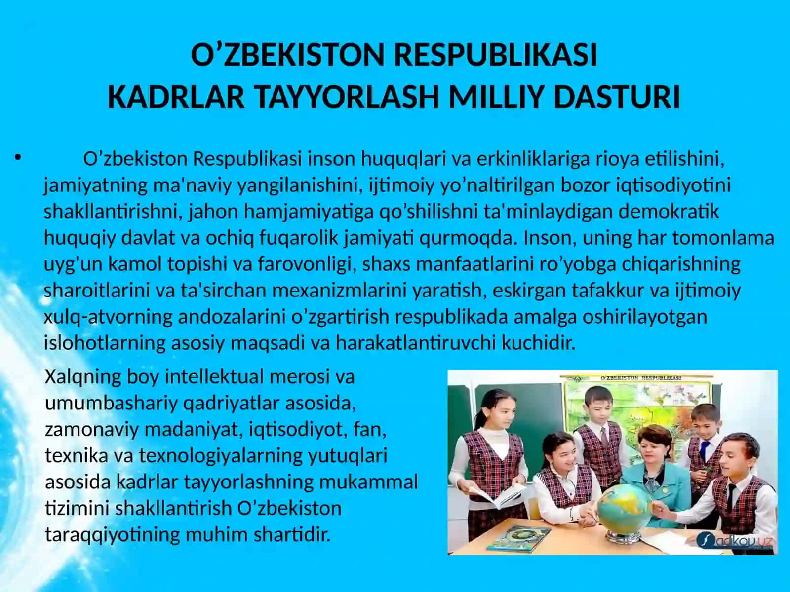 Kadrlar tayyorlash milliy dasturi”da ro`yobga chiqarishining bosqichlari 2