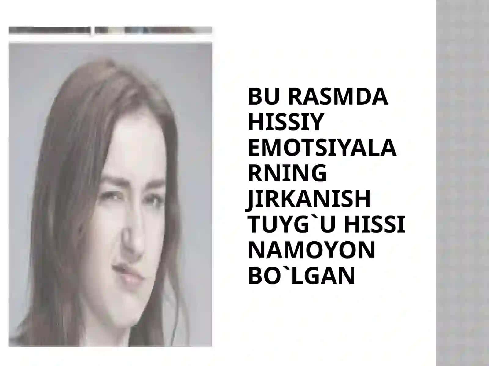 Burasmdahissiyemotsiyalarninghayronqolishihissinamoyonbo`lgan 2