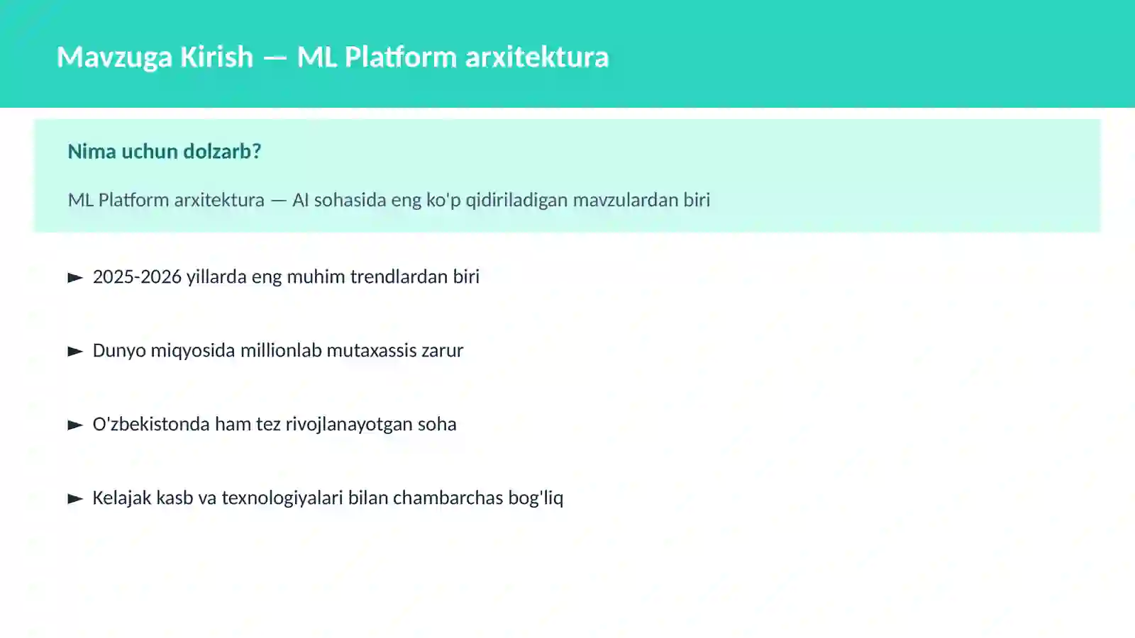 ML Platform arxitektura 2